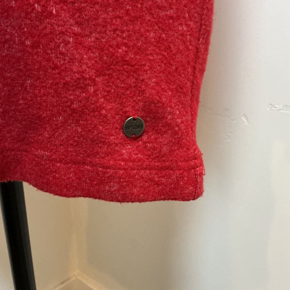 Rip Curl Red Heathered Long Sleeve Sweater Dress With Belt Size Medium - Picture 3 of 7